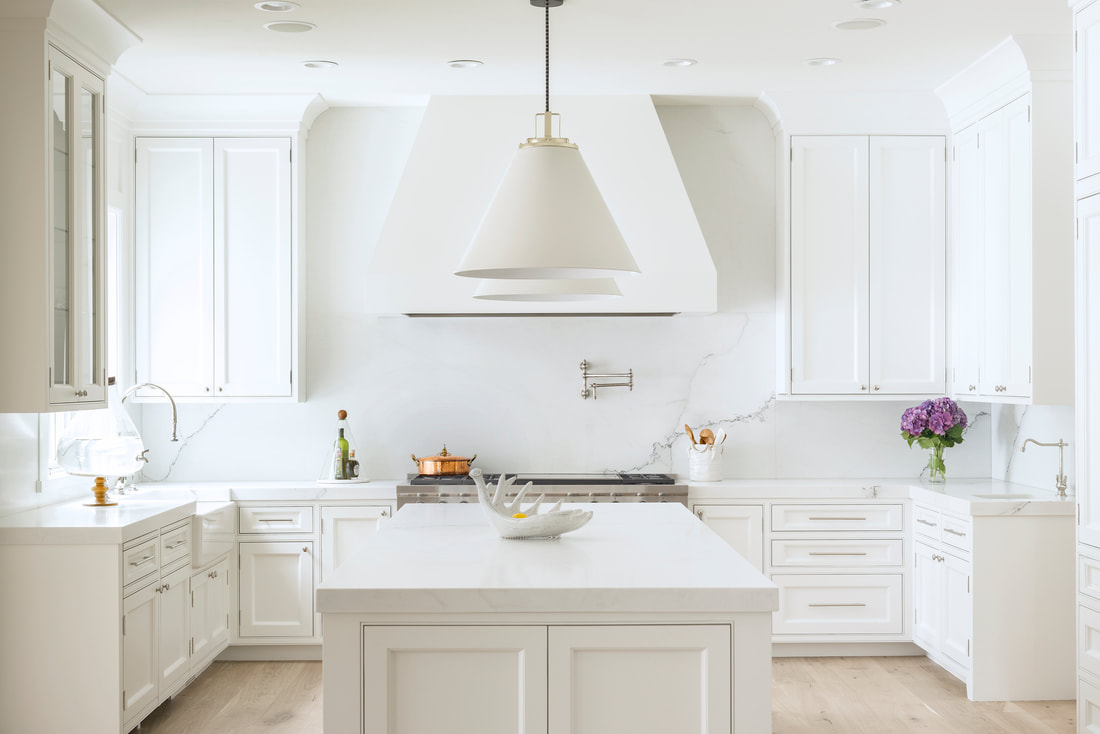 Luxurious Calacatta Marble Kitchen & Bath Suite